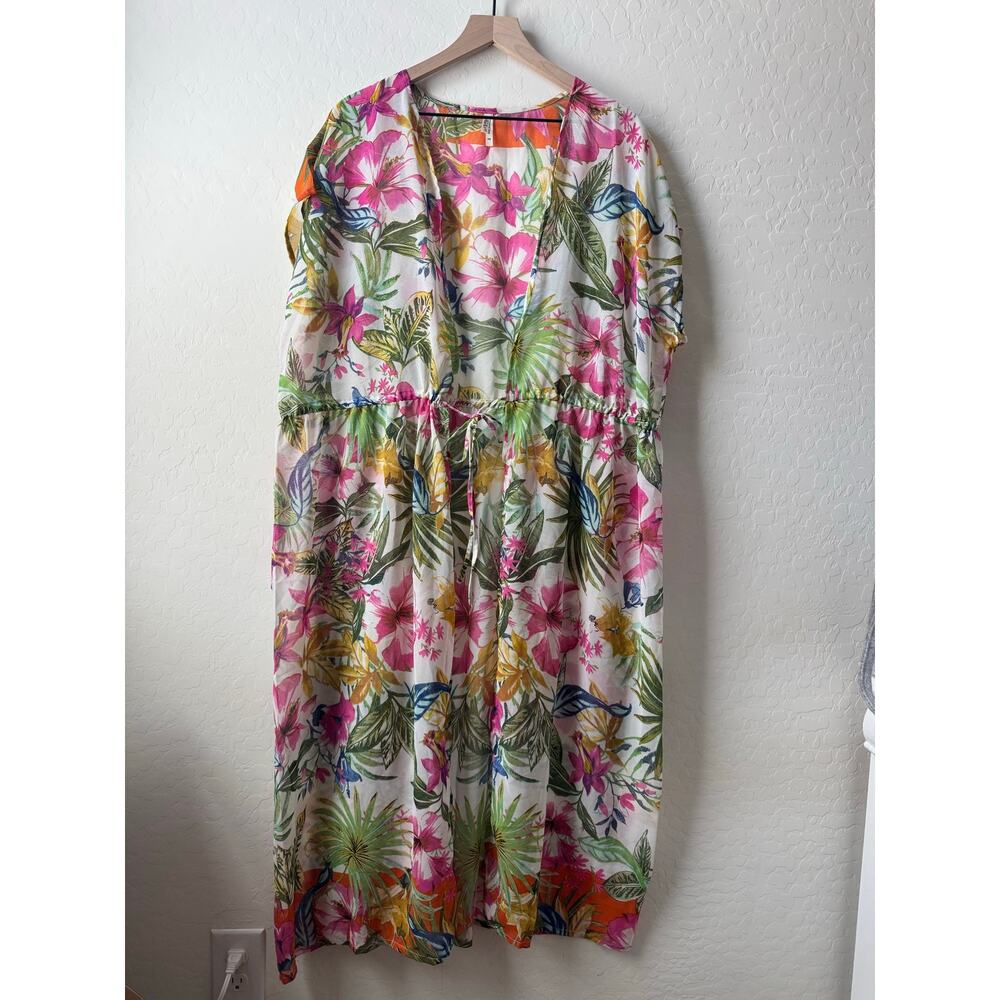 Live 4 Truth Tropical Kimono Swim Cover Up 3x